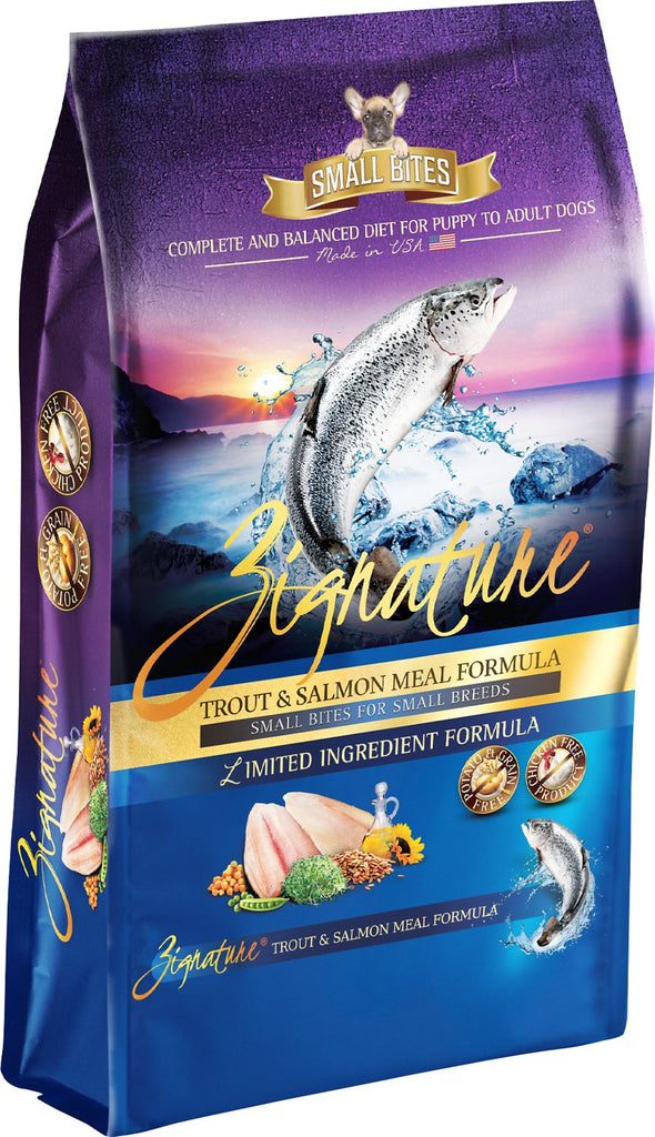 Zignature Small Bites Trout Salmon Limited Ingredient Formula