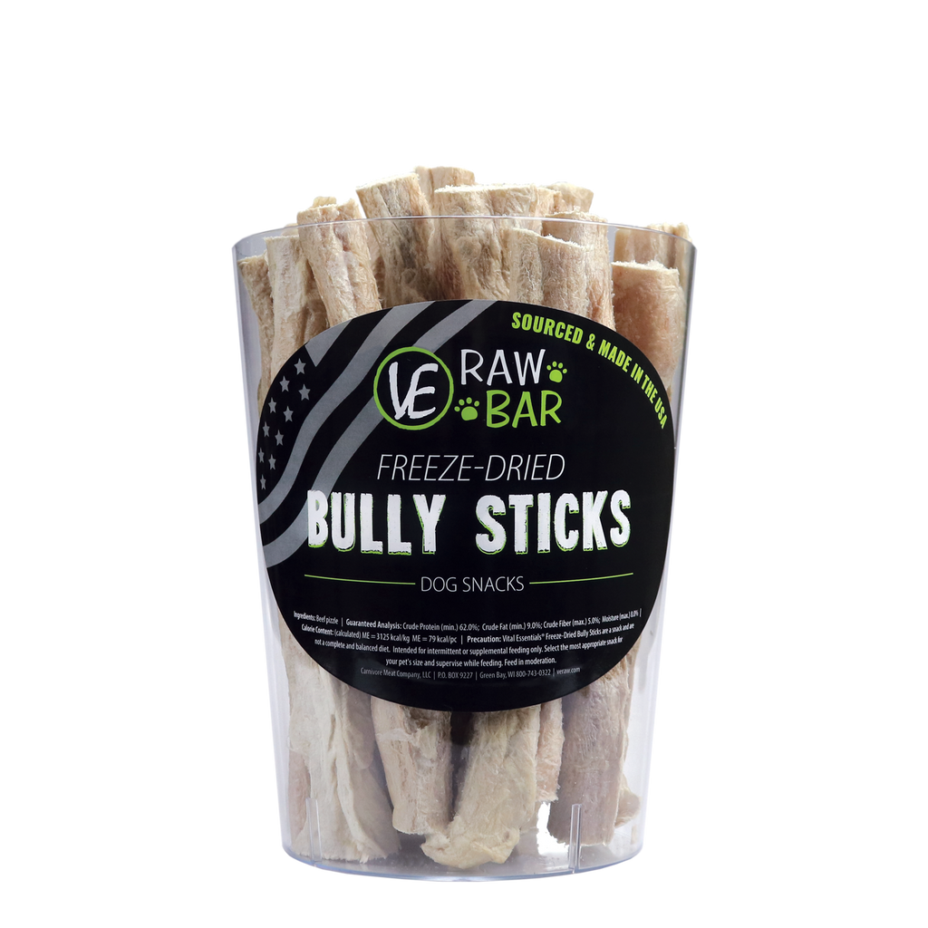 Dried bully sticks discount