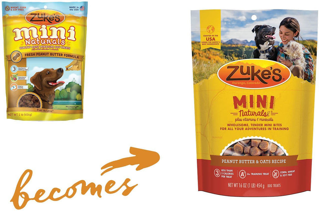 Zuke s Mini Naturals Peanut Butter Oats Recipe Dog Treats 1lb VIP Pets