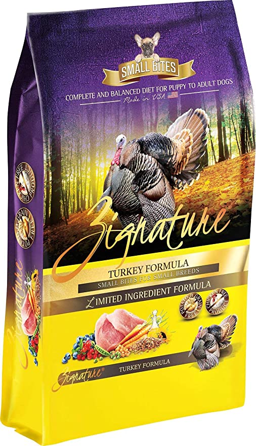 Zignature Small Bites Turkey Limited Ingredient Formula Grain-Free Dry Dog Food (4lb, 12.5lb)