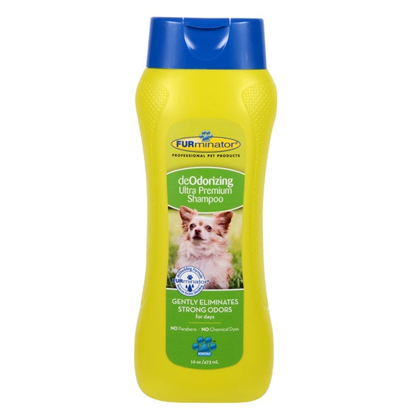 FURminator DeOdorizing Ultra Premium Shampoo for Dogs 16 oz Bottle