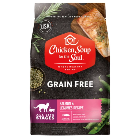 Chicken Soup for the Soul Grain Free Salmon All Life Stages Dry Cat Food (4 -12lb)