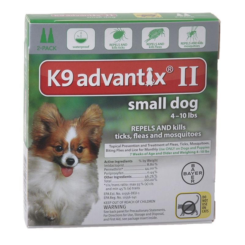 K9 advantage ii hot sale for small dogs