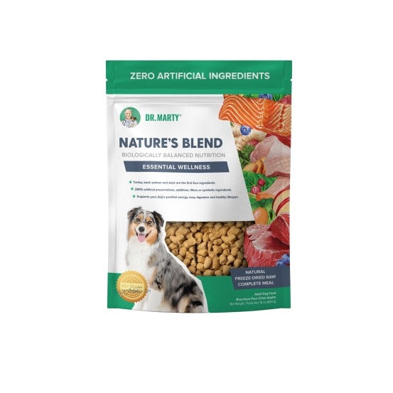 Dr. Marty's Nature's Blend Essential Wellness Freeze Dried Raw Dog Food 16oz