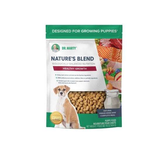 Dr. Marty's Nature’s Blend Healthy Growth Freeze Dried Raw Dog Food 16oz