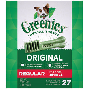 Greenies Regular Dental Dog Treats 27ct