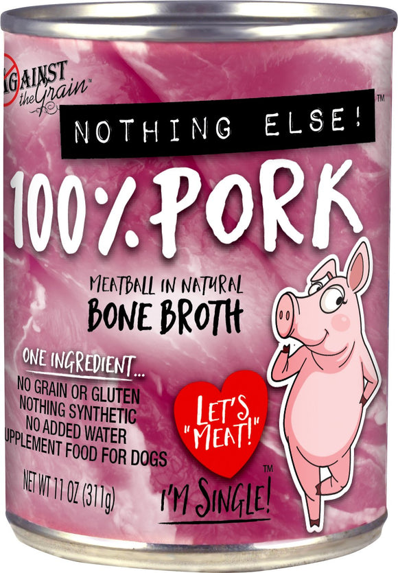 Against the Grain Nothing Else Pork Grain-Free Canned Dog Food 11oz