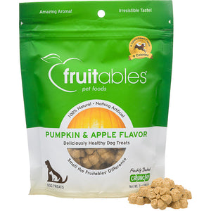 Fruitables Pumpkin & Apple Flavor Crunchy Dog Treats - 7oz