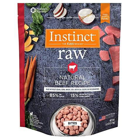 Instinct Frozen Raw Signature Real Beef Recipe for Dogs Medallions Instinct Frozen Raw Signature Real Beef Recipe for Dogs Medallions