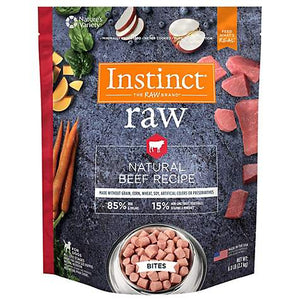 FROZEN RAW Nature's Variety Instinct Bites Real Beef Recipe - 3lb