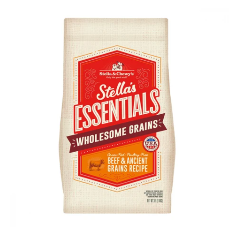 Stella & Chewy's Essentials Ancient Grains Grass Fed Beef Dog Food (25lb)