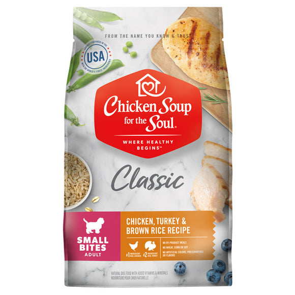 OUT OF STOCK Chicken Soup Small Bites Dog Food (4.5lb-28lb)