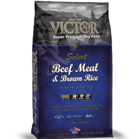 Victor Select Beef Meal and Brown Rice Dry Dog Food 40lb (MAP ENFORCED-IN STORE PURCHASE MAY HAVE LOWER PRICE)