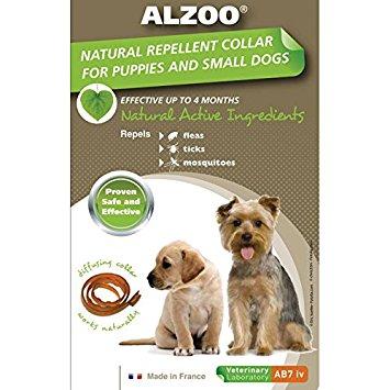 Alzoo Natural Repellent Collar For Puppies/Small Sized Dogs