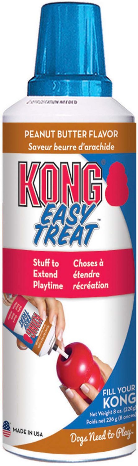 KONG - Classic Dog Toys with Easy Treat Peanut Butter Dog Treats