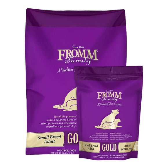 Fromm Gold Small Breed Adult Chicken Dog Food (5lb, 15lb)