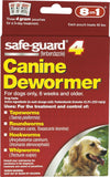 8in1 Safe-Guard 4 Canine De-Wormer for Large Dogs 3 Day Treatment