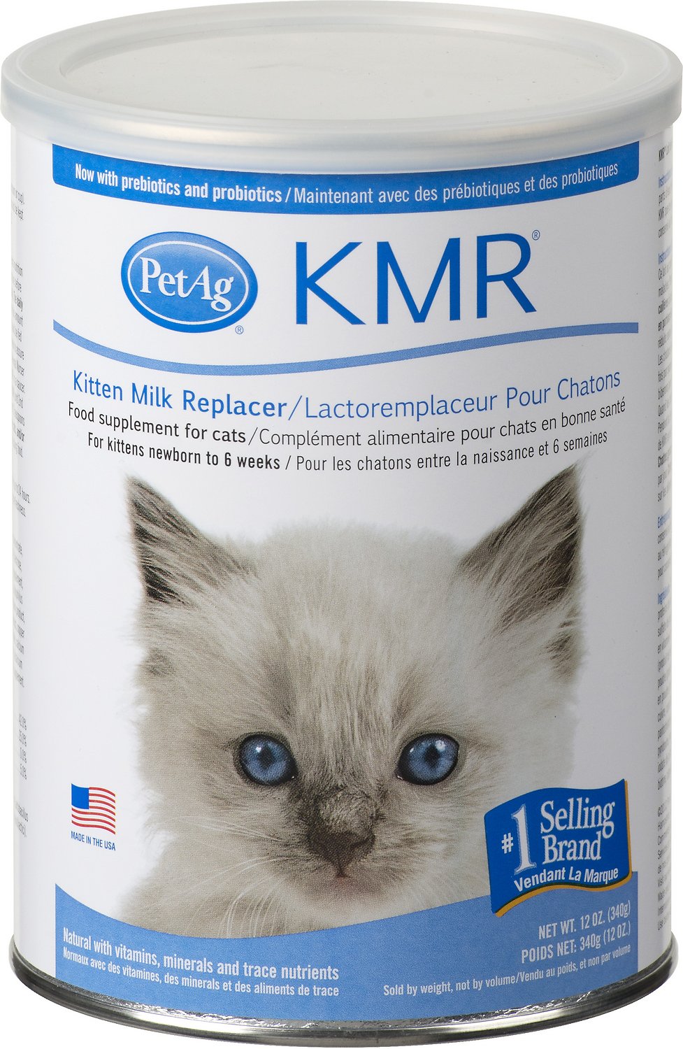 PetAg KMR Kitten Milk Replacer Powder 12oz VIP Pets