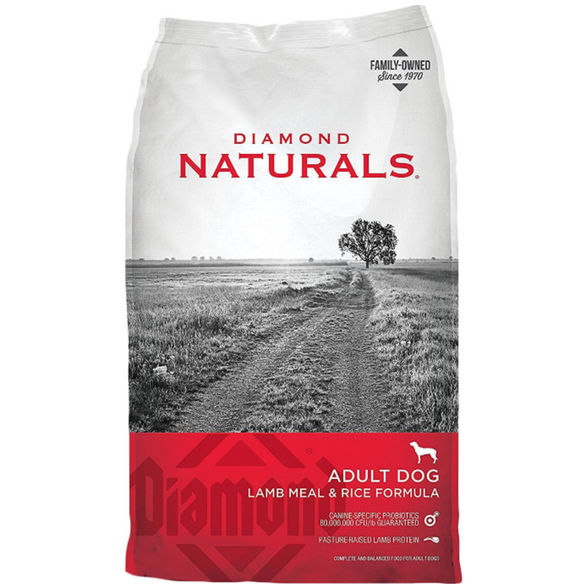 Diamond Naturals Lamb Meal & Rice Formula Adult Dry Dog Food (6lb, 20lb, 40lb)