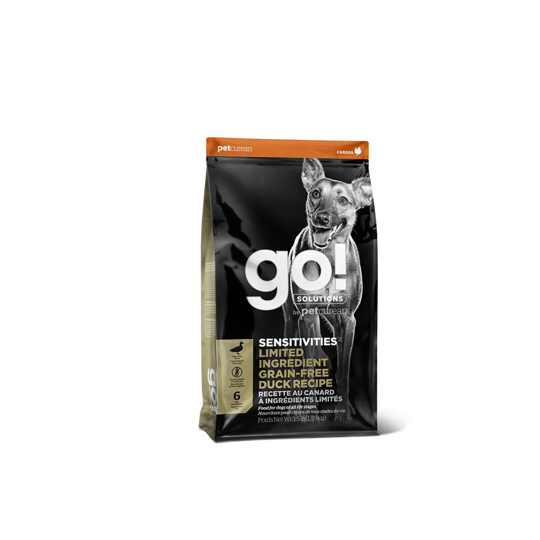Petcurean Go! Sensitivities Limited Ingredient Grain Free Duck Recipe Dry Dog Food