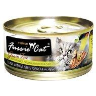 Fussie Cat Premium Tuna with Mussels Formula in Aspic Grain-Free Canned Cat Food, 2.82-oz