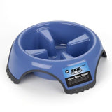 JW Pet Skid Stop Slow Feed Dog Bowl (Color varies, usually comes in blue or white)