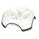 JW Pet Skid Stop Slow Feed Dog Bowl (Color varies, usually comes in blue or white)