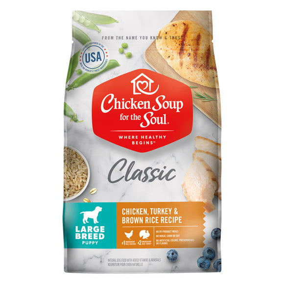 Chicken Soup Large Breed Puppy Dry Dog Food 28lb Bag