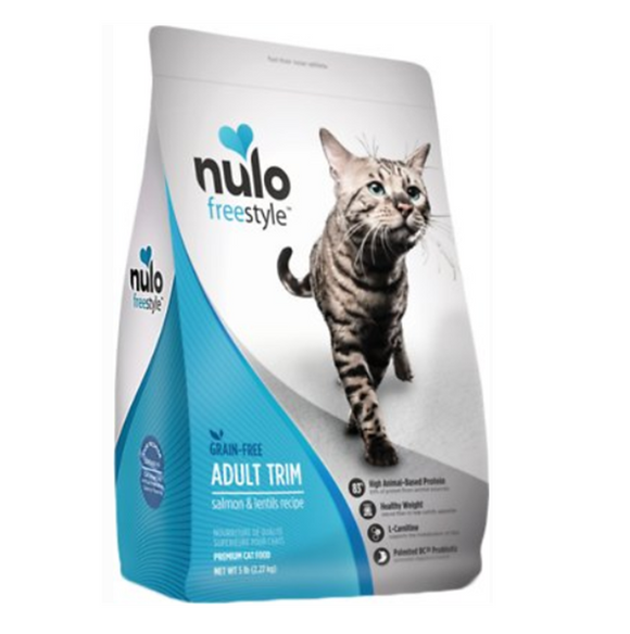 Nulo Freestyle Salmon & Lentils Recipe Grain-Free Adult Trim Dry Cat Food 5lb