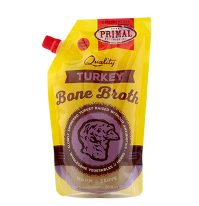 Primal Frozen Raw Turkey Bone Broth 20oz