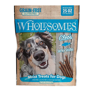 Wholesomes Dog Treats Cleo's Gluten Free Jerky Sticks 25oz Bag