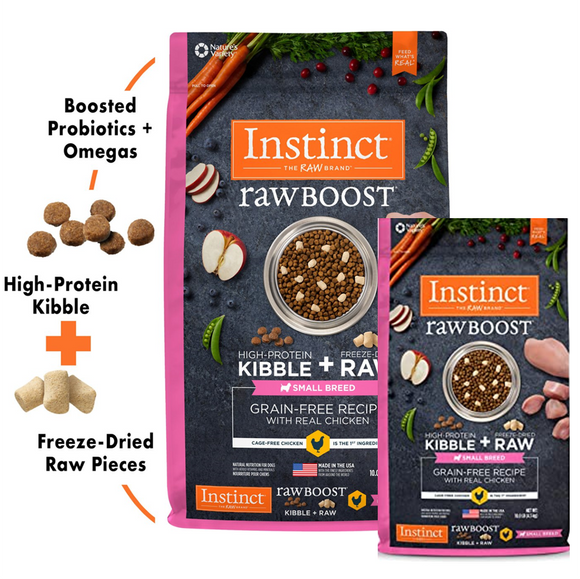 Nature's Variety Instinct Raw Boost Small Breed Chicken Dry Dog Food (10lb)