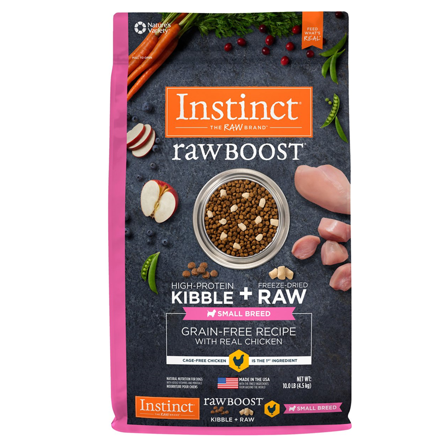 Instinct Raw Boost Small Breed Real Chicken Recipe Grain Free Dry Dog Food 10 lb