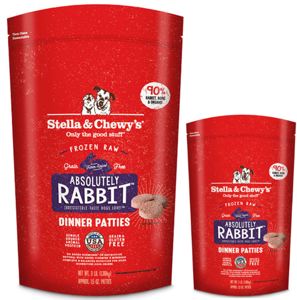 Stella & Chewy's Frozen Rabbit Dinner Patties (6lb)