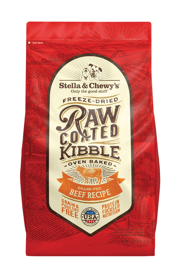 Stella & Chewy's Grass-Fed Beef Raw Coated Kibble (3.5lb-22lb)
