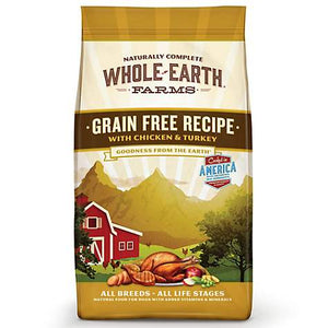 Whole Earth Farms Grain Free Chicken & Turkey, +Organic Alfafa & Salmon Oil Dog Food