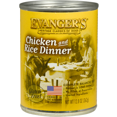 Evanger's Classic Chicken & Rice Chicken Dinner Canned Dog Food 12.8oz