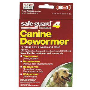 8in1 Safe-Guard 4 Canine De-Wormer for Large Dogs 3 Day Treatment