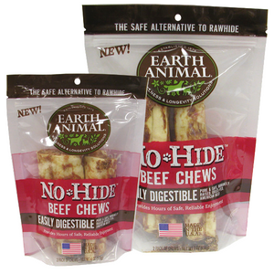 Earth Animal No Hide Beef Chews (4" 2 Pack, 7" 2 Pack, 11" 1 Count)