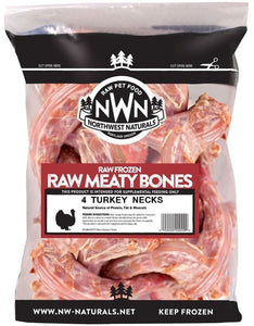 Northwest Naturals Frozen Raw Turkey Necks 4 Pack