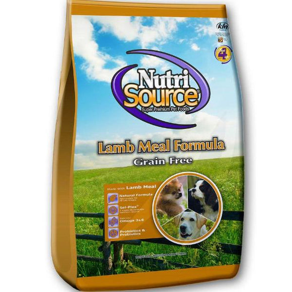 Nutrisource Grain Free Adult Lamb Dry Dog Food 30lb