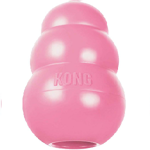 Kong Puppy Durable Rubber Treat Dog Toy, Extra Small Pink ( 1.4 )