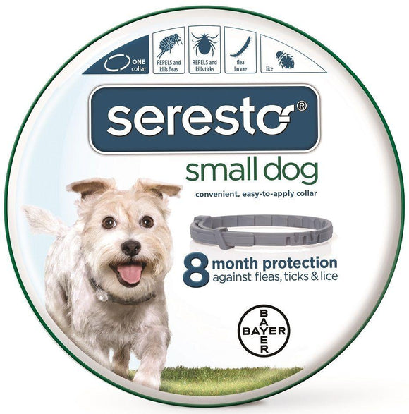Seresto 8 Month Flea & Tick Collar for Small Dogs & Puppies (up to 18 pounds)
