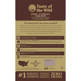 Taste of the Wild Pine Forest Dog Food 28lb