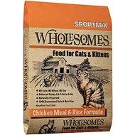 OUT OF STOCK Sportmix Wholesomes Chicken Meal & Rice Adult Dry Cat Food 15lb